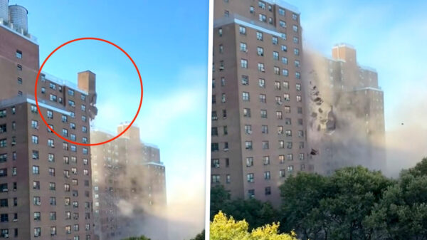 Deel schoorsteenkanaal stort naar beneden dankzij gasexplosie in New York