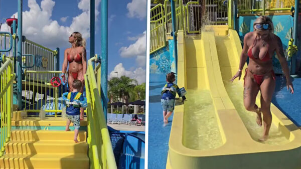 Moeder met kind trekt alle aandacht tijdens dagje in het familiewaterpark