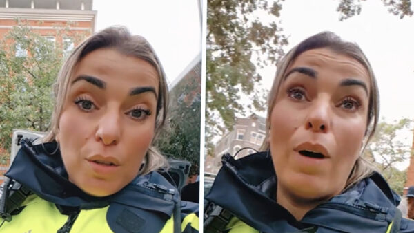 Felle kritiek op video van Marokkaanse agente die Rode Lijn-protest bewondert