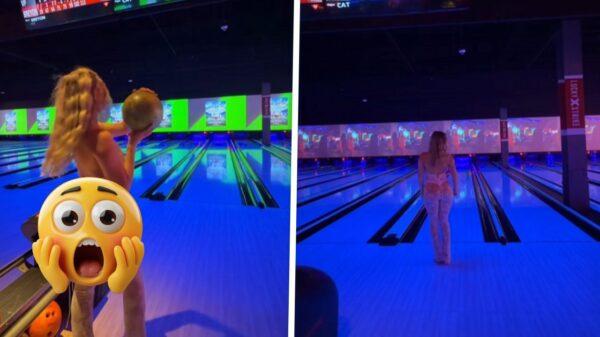 Een fatsoenlijk potje bowlen is onmogelijk als Linda op de baan staat