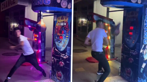 Compilatie: Krachtpatsers beuken boksautomaat één voor één aan diggelen