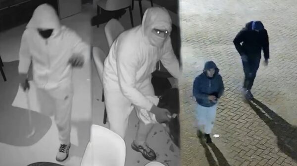 Beelden vrijgegeven van brutale tunnelroof bij Eindhovense juwelier