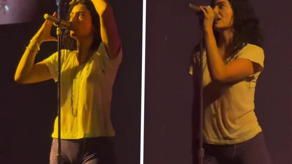 Lorde houdt weinig geheim dankzij haar opvallende podiumoutfit