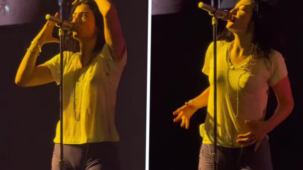 Lorde houdt weinig geheim dankzij haar opvallende podiumoutfit