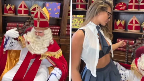 Stoute Sint doet ook een Jorikje: “Pappie heeft een slippertje gemaakt”