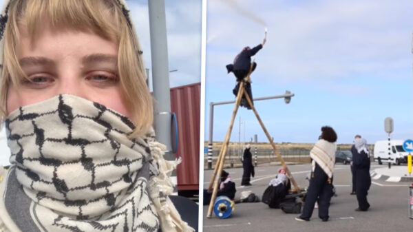 Protest tegen wapenvervoer: Pro-Pallies blokkeren Rotterdamse haven