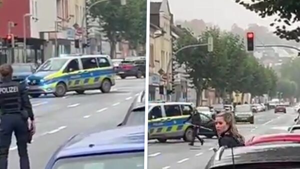 Mafketel slaat om zich heen met ijzeren staaf, agent schakelt hem uit met kogel