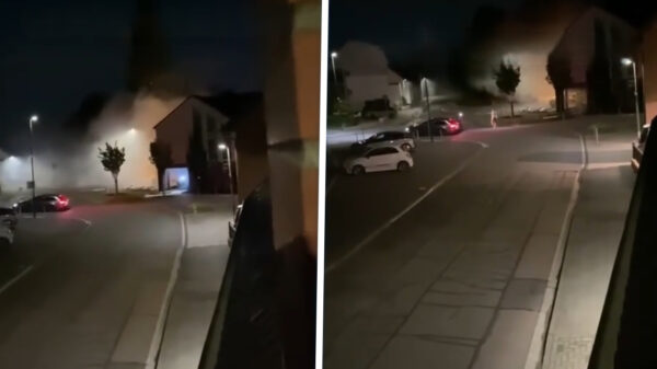 Beelden: Nederlandse plofkrakers slopen geldautomaat in Duitsland