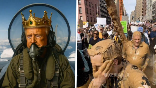 Trump deelt AI-video waarin hij stront uitstort over No Kings-demonstratie
