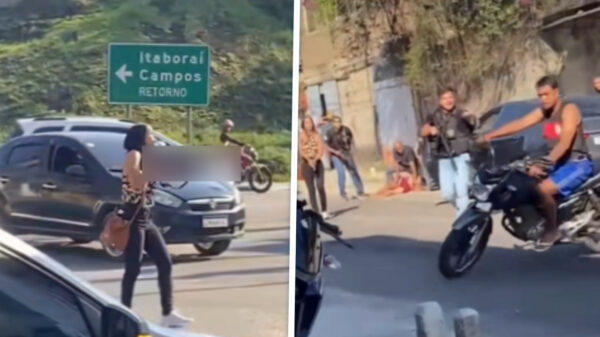 Ondertussen in Brazilië: Agente jaagt op moordverdachte met geweer