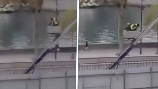 Nieuwe beelden van Louvre-roof tonen hoe dieven ontsnappen met verhuislift