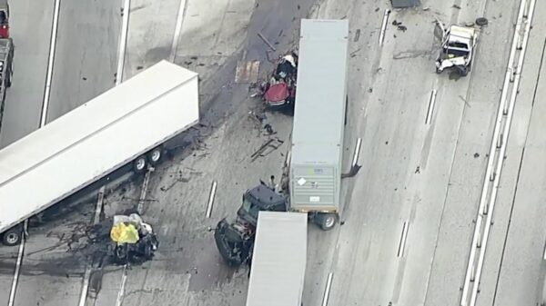 Illegale immigrant veroorzaakt bizar ongeluk met vrachtwagen in Californië