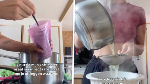 Oké dan! Influencer drinkt koffie via haar 'achterdeur' om lever te ontgiftigen
