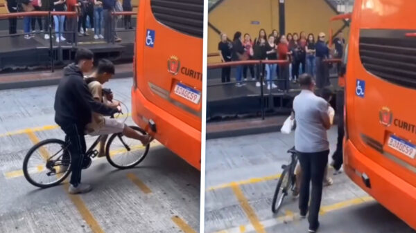 Buschauffeur is HE-LE-MAAL klaar met illegale lifters en deelt tik uit