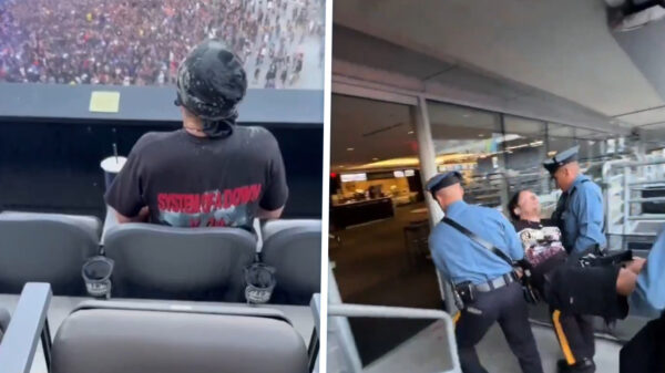 Man betrapt op fappen tijdens Korn-concert, bezoeker deelt klap uit