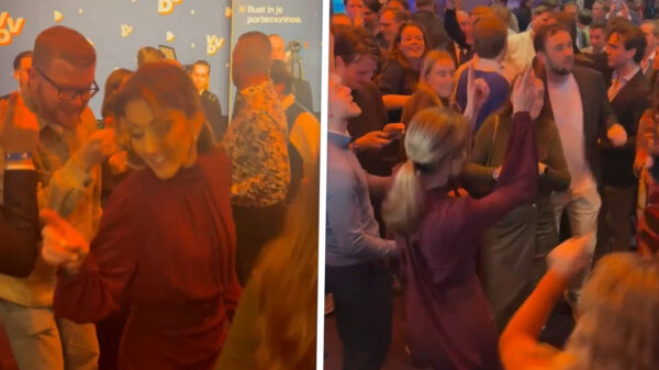 Dansende Dilan Yeşilgöz gaat viraal met d'r swingende heupen op de VVD-afterparty