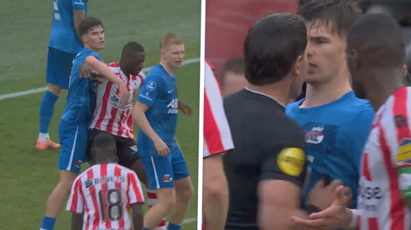 Scheidsrechter Makkelie helemaal klaar met Wouter Goes: gele kaart én duw