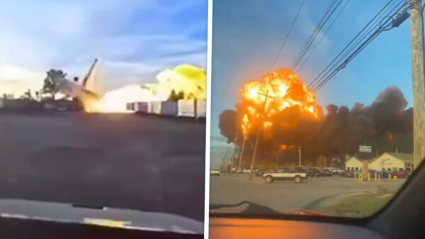Vrachtvliegtuig stort neer en veroorzaakt vlammenzee bij luchthaven Kentucky