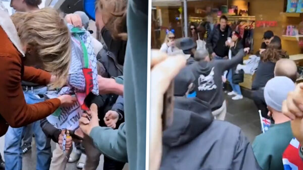 Australiërs verbranden Palestijnse vlag en meppen demonstrant die ingrijpt