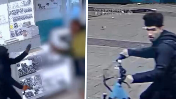 Kansenparels willen juwelier beroven, worden verjaagd door klant met stalen ballen