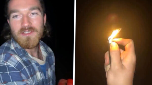 Vuurspuwende amateur heeft mazzel dat zijn baard er nog aan zit