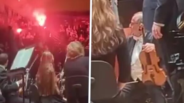 Pro-Palestina-demonstranten onderbreken Israëlisch orkest met rookbommen