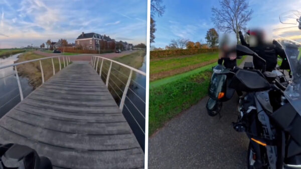 Motoragent geeft scooterbink corrigerende tik na wilde achtervolging