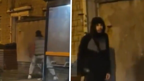 Amateurgangsters zwaaien met machetes recht voor de poort van gevangenis