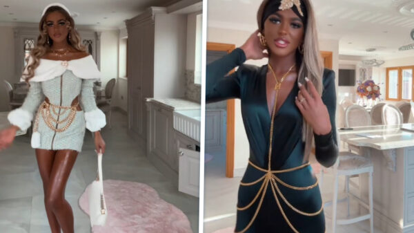 Zonnebankfan Ellena kleurt zichzelf bijna buiten het zichtbare spectrum