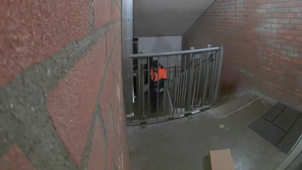 Weer een PostNL-medewerker die z'n pakketjes lekker efficiënt bezorgt