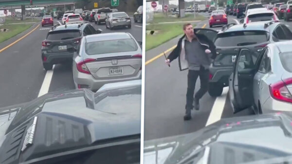 Road rage loopt uit de hand als Subaru-rijder ruit breekt en wegvlamt