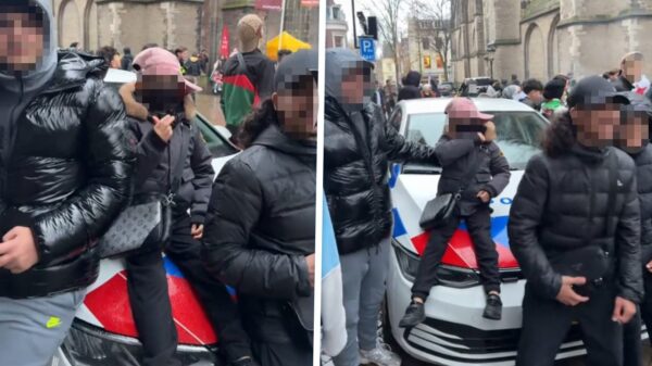 'Plattelandsjongeren' lachen agenten uit bij demonstratie in Utrecht