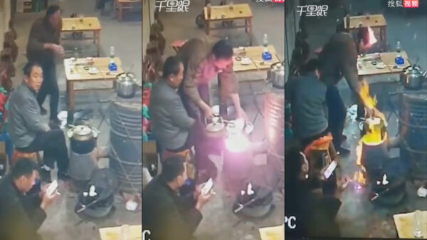 Handige Hally bemoeit zich met het eten en zet zijn eigen haar in de fik