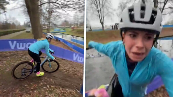 Stien Edlund gaat 'Turbo Crossen' en katapulteert zichzelf de sloot in