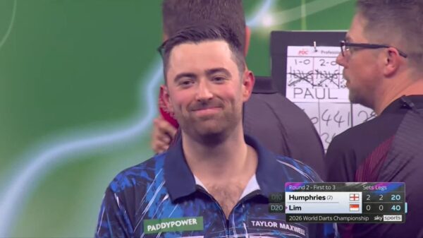 Bewust gemiste pijl van Humphries tegen Paul Lim op WK Darts: 'Matchfixing!'