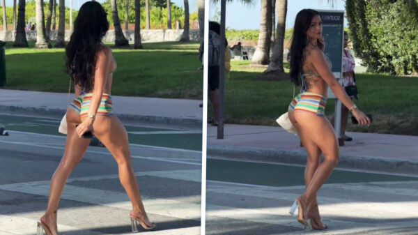 Goedemorgen: Señorita trekt behoorlijk wat bekijks bij het oversteken