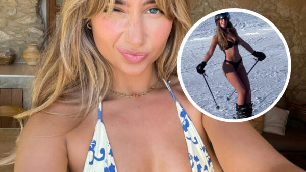 Oeps, Lily Phillips heeft de verkeerde kleding ingepakt voor wintersport