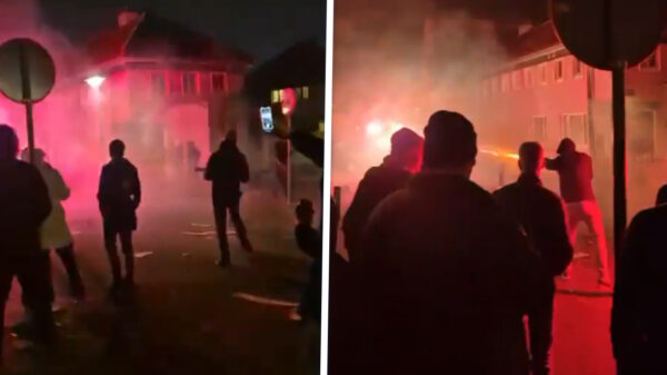 Mobiele Eenheid beschoten met vuurwerk door debielen in Floradorp