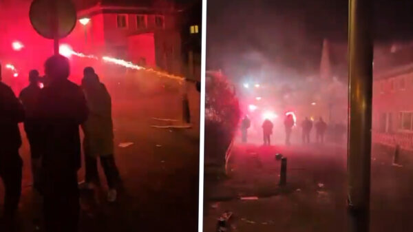 Mobiele Eenheid beschoten met vuurwerk door debielen in Floradorp