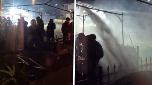 ME zet waterkanon in en schiet mensen terug naar binnen in Breda