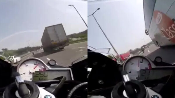 Nieuwe Ghostrider jakkert met een noodgang door het verkeer