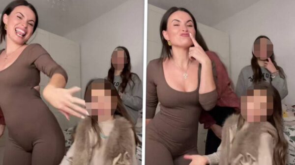 Moeder in catsuit steelt de show en kaapt alle aandacht van de kinderen