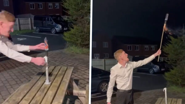 Dit is preciés de reden waarom je nooit met vuurwerk moet stunten