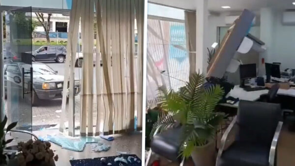 Bestuurder ramt eigen aircowinkel met auto na familieruzie in Blumenau