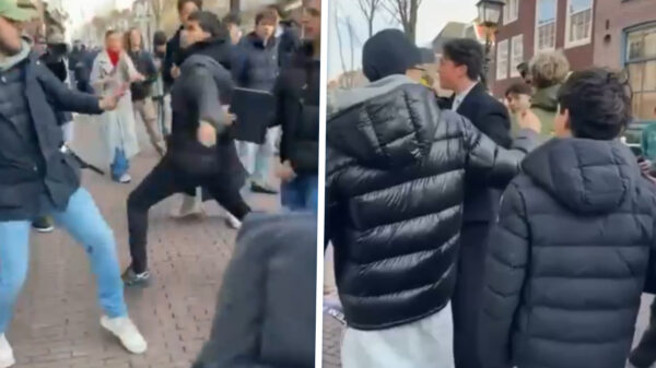 Beelden: Bender en cameraman aangevallen tijdens opnames in Delft