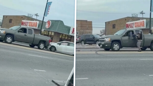 Bizarre road rage in Chicago met een bijl en een gestolen pick-up truck