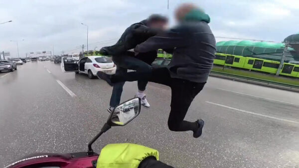 Kemphaantjes gaan full retard en starten road rage met dubbele flying kick