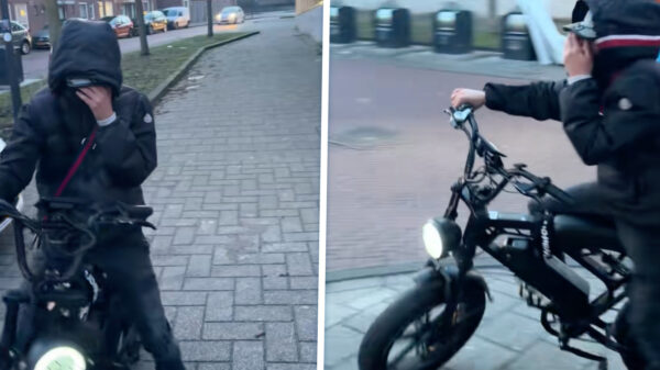 Fatbike als wapen: Agressieve kansenparels rijden vol in op filmende man