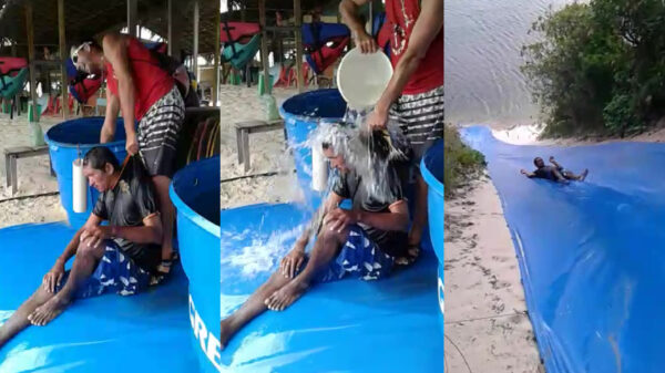 Deze strandtent heeft een prima manier om van vervelende dronken mensen af te komen
