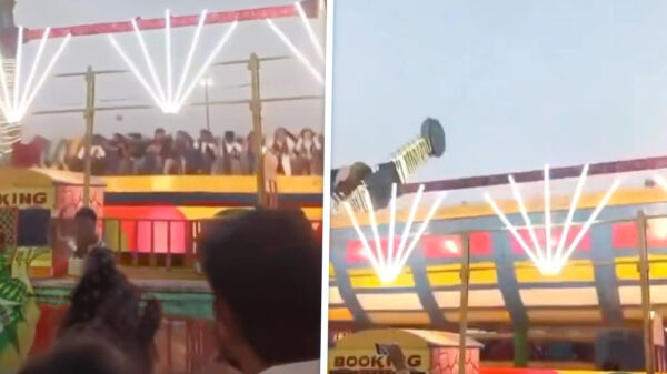 Kermisattractie stort in India in: Agent komt bij reddingspoging om